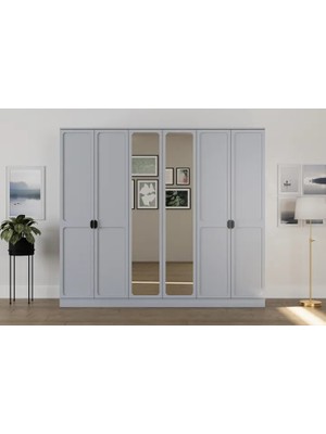 Vivense Willow Gardırop, 6 Kapaklı