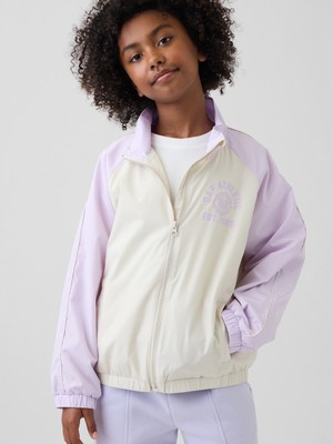 Gap Kız Çocuk Lila Athletic Logo Rüzgarlık