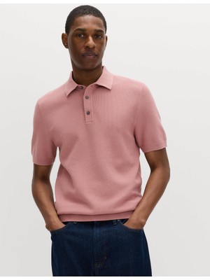 Marks & Spencer Pamuk Karışımlı Polo Yaka T-Shirt