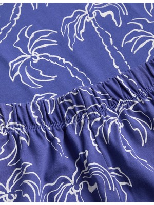 Marks & Spencer Palmiye Desenli Pijama Takımı