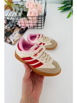 Miniğimin Cicileri Samba Unisex Çocuk Spor Ayakkabı - Kırmızı