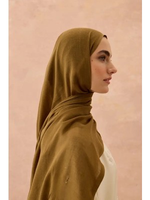 Modakaşmir Aminenesil Rami Flow Şal Koyu Bronz Renk