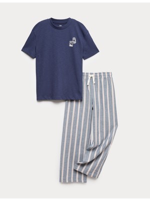 Marks & Spencer Desenli Pijama Takımı