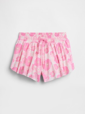 Gap Kız Çocuk Pembe Pull-On Kelebek Baskılı Şort