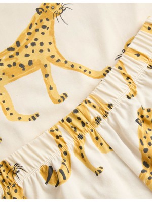 Marks & Spencer Saf Pamuklu Desenli Pijama Takımı