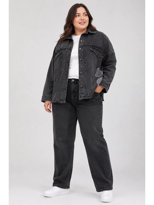 Levine Antrasit Denim Ceket & Jean Takım
