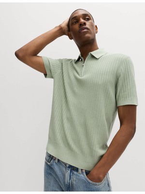 Marks & Spencer Pamuk Karışımlı Polo Yaka T-Shirt