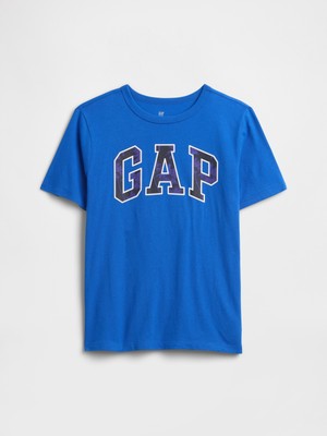 Gap Erkek Çocuk Mavi Gap Logo T-Shirt