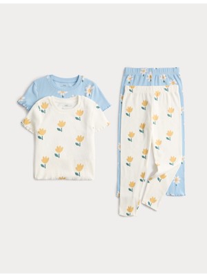 Marks & Spencer 2'li Desenli Pijama Takımı