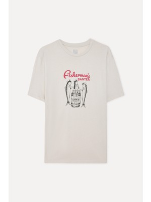 Mudo Erkek Taş Rengi Baskılı T-Shirt