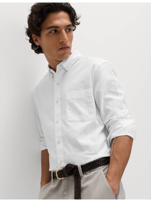 Marks & Spencer Keten Karışımlı Gömlek