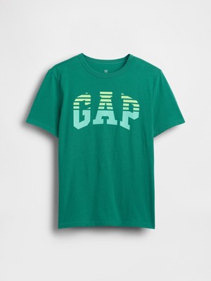 Gap Erkek Çocuk Yeşil Gap Logo T-Shirt