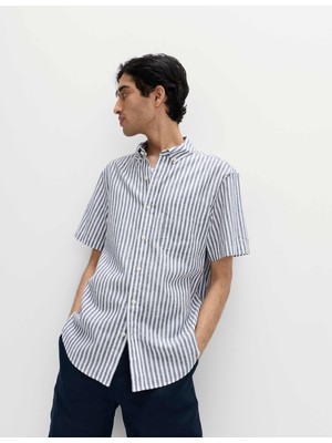 Marks & Spencer Keten Karışımlı Gömlek