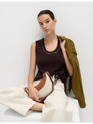 Marks & Spencer Pamuklu Zincir Detaylı Bluz