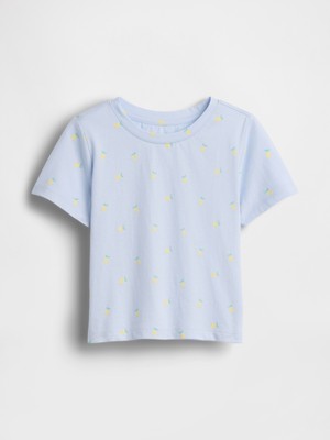 Gap Kız Bebek Açık Mavi Mix & Match Baskılı T-Shirt
