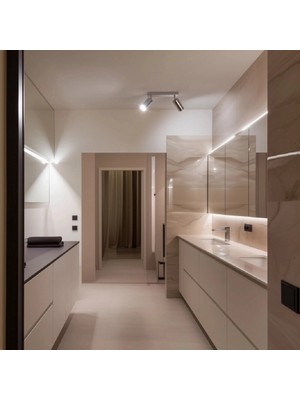 Riolight Rıolight Modern1 Krom1 Mafsallı Hareketli Başlık 2XGU10 Duylu LED Spot Avize(Ampül Dahil)