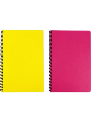 Attack Spiralli Defter Seti 2’li – 72 Yaprak Kareli + 72 Yaprak Çizgili A4 Defter