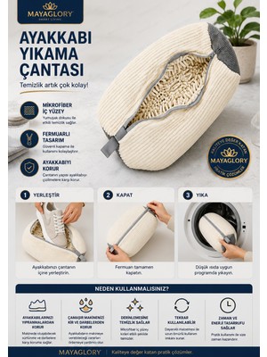 Cocovia Profesyonel Ayakkabı Yıkama Çantası – Özel Dolgulu Makarna Kumaşlı -Büyük Boy Çamaşır Yıkama Filesi-Fermuarlı Ayakkabı Yıkama Çantası