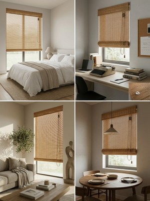Colours Ahşap Bambu Stor Perde AF-B114