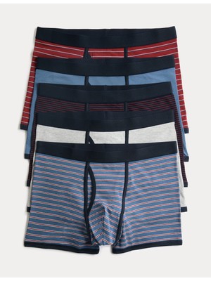 Marks & Spencer 5'li Çizgili Trunk Seti