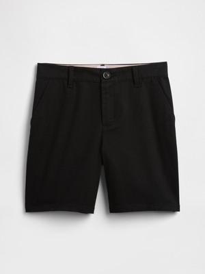 Gap Kız Çocuk Siyah Midi Uniform Şort