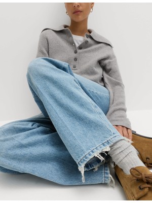 Marks & Spencer Yüksek Bel Barrel Leg Jean