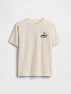 Gap Erkek Çocuk Krem Star Wars Relaxed Grafik Baskılı T-Shirt
