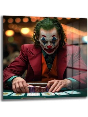 GLAZELLA Joker Poker Yüzleşmesi: Gerilimli Sinematik Cam Tablo