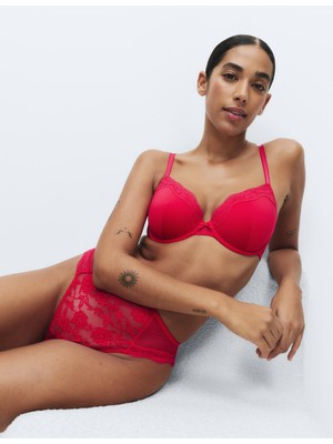 Marks & Spencer Jasmine Dantel Detaylı Balenli Demi Cup Sütyen
