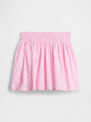 Gap Kız Çocuk Pembe Pull-On Smocked Etek