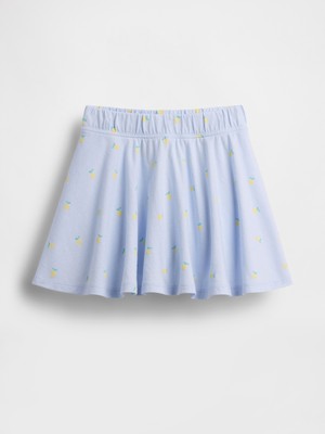 Gap Kız Bebek Açık Mavi Mix & Match Baskılı Pull-On Şort Etek