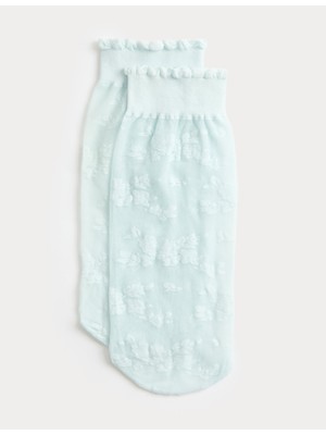 Marks & Spencer Çiçek Dantelli Bilek Boy Çorap