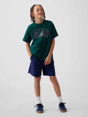 Gap Erkek Çocuk Koyu Mavi Relaxed Quick-Dry Şort
