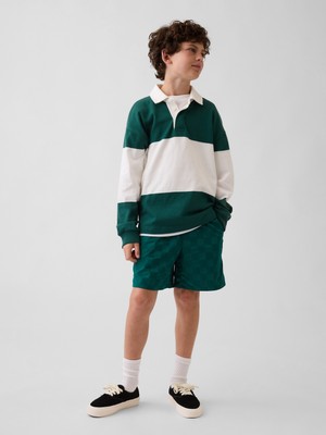 Gap Erkek Çocuk Koyu Yeşil Relaxed Quick-Dry Şort