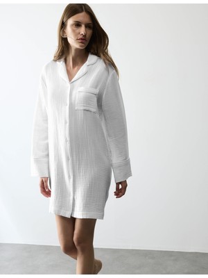 Marks & Spencer Pamuklu Autograph Gecelik