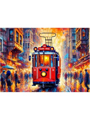 Vuralsin38 Neverland 1000 Parça Puzzle - Istiklal Caddesi