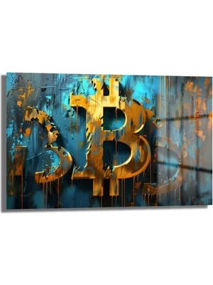 GLAZELLA Bitcoin Enerjisi: Modern Kripto Sanat Cam Tablo