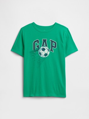 Gap Erkek Çocuk Yeşil Gap Logo T-Shirt