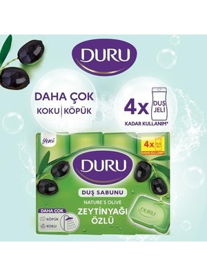 Vuralsin38 Duru Natural Olive Zeytinyağlı Sabun, 150 Gramx4