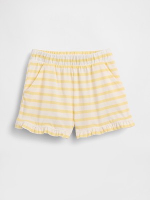 Gap Kız Bebek Sarı Mix & Match Pull-On Pull-On Fırfır Şort