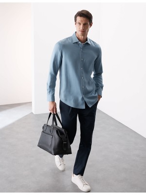 Marks & Spencer Regular Fit Easy-Iron Uzun Kollu Gömlek