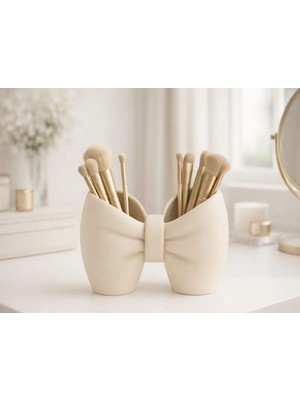 Oko Design Fiyonk Tasarımlı Makyaj Fırça Tutucu Organizer – Dekoratif ve Şık