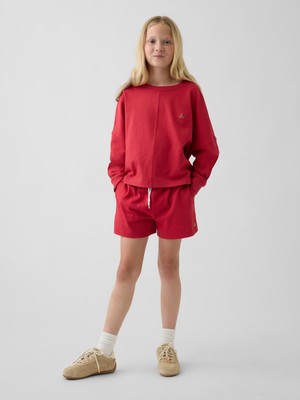 Gap Kız Çocuk Kırmızı Relaxed Easy Şort