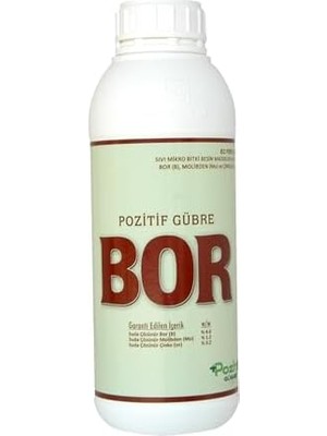 Vuralsin38 Borlu Çinkolu Sıvı Gübre Bor Noksanlığında Şekil Düzgünlüğü Sağlar Çiçek Meyve Tutumu Polen Oluşumu 1 Litre
