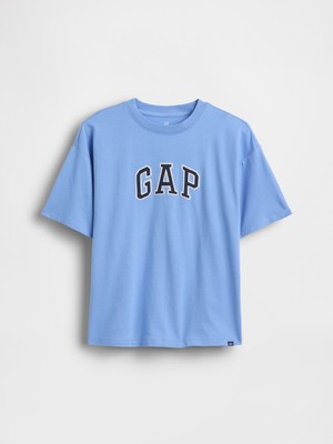 Gap Erkek Çocuk Açık Mavi Arch Logo T-Shirt