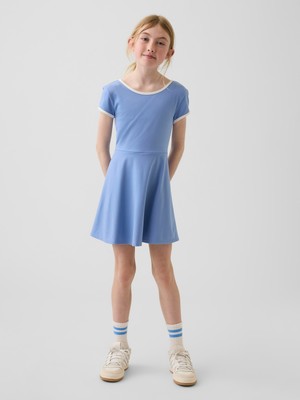 Gap Kız Çocuk Açık Mavi Cap-Sleeve Athletic Elbise