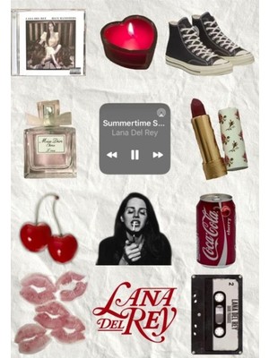Vuralsin38 Lana Del Rey Laptop Tablet Telefon Ajanda Bullet Journal Motor Suya Dayanıklı Etiket