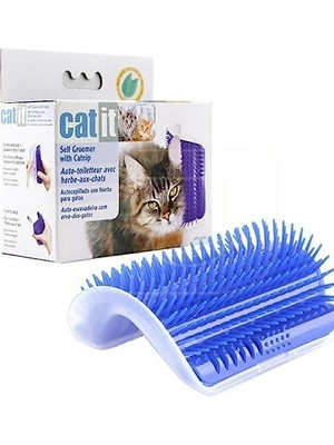 Vuralsin38 Kedi Kaşıma Aparatı, Duvara Monte Edilebilir Kedi Tarağı, Kedi Otlu Kaşınma Aparatı