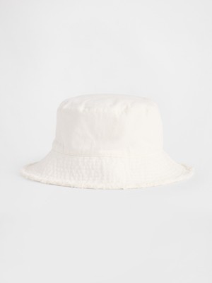 Gap Kız Çocuk Beyaz Bucket Şapka