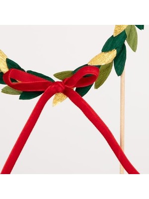 Vuralsin38 - Wreath Cake Topper - Kağıt Çelenkli Pasta Süsü